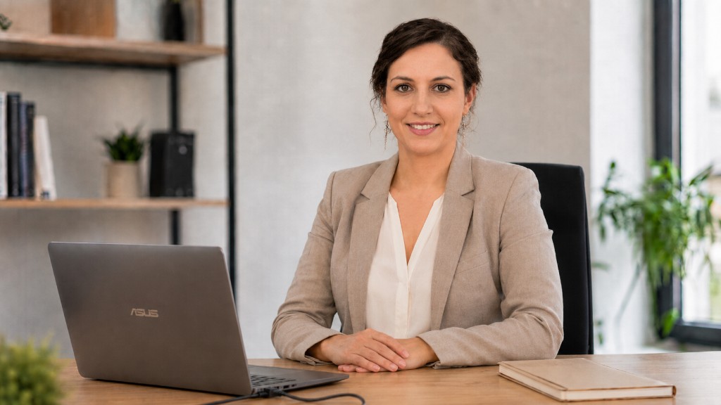 Accueil professionnel chez Quasar Lille, conseillère souriante à son bureau